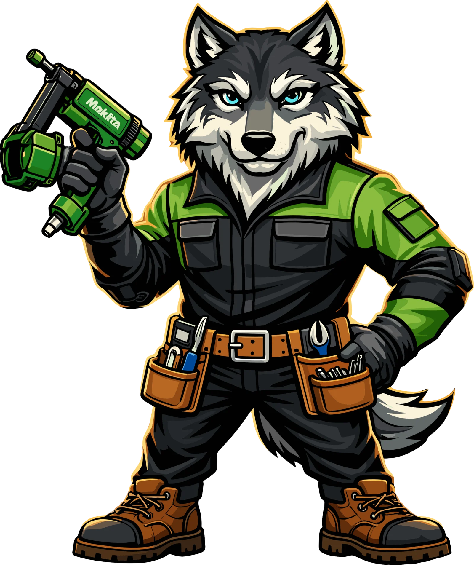 King Wolf mascot